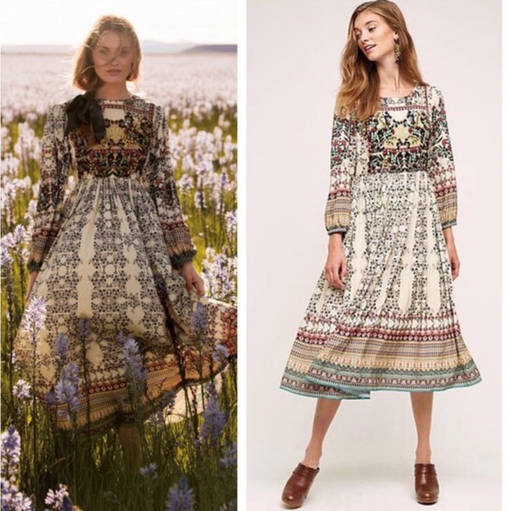 Anthropologie Fair Fields Dress, size 10, EUC